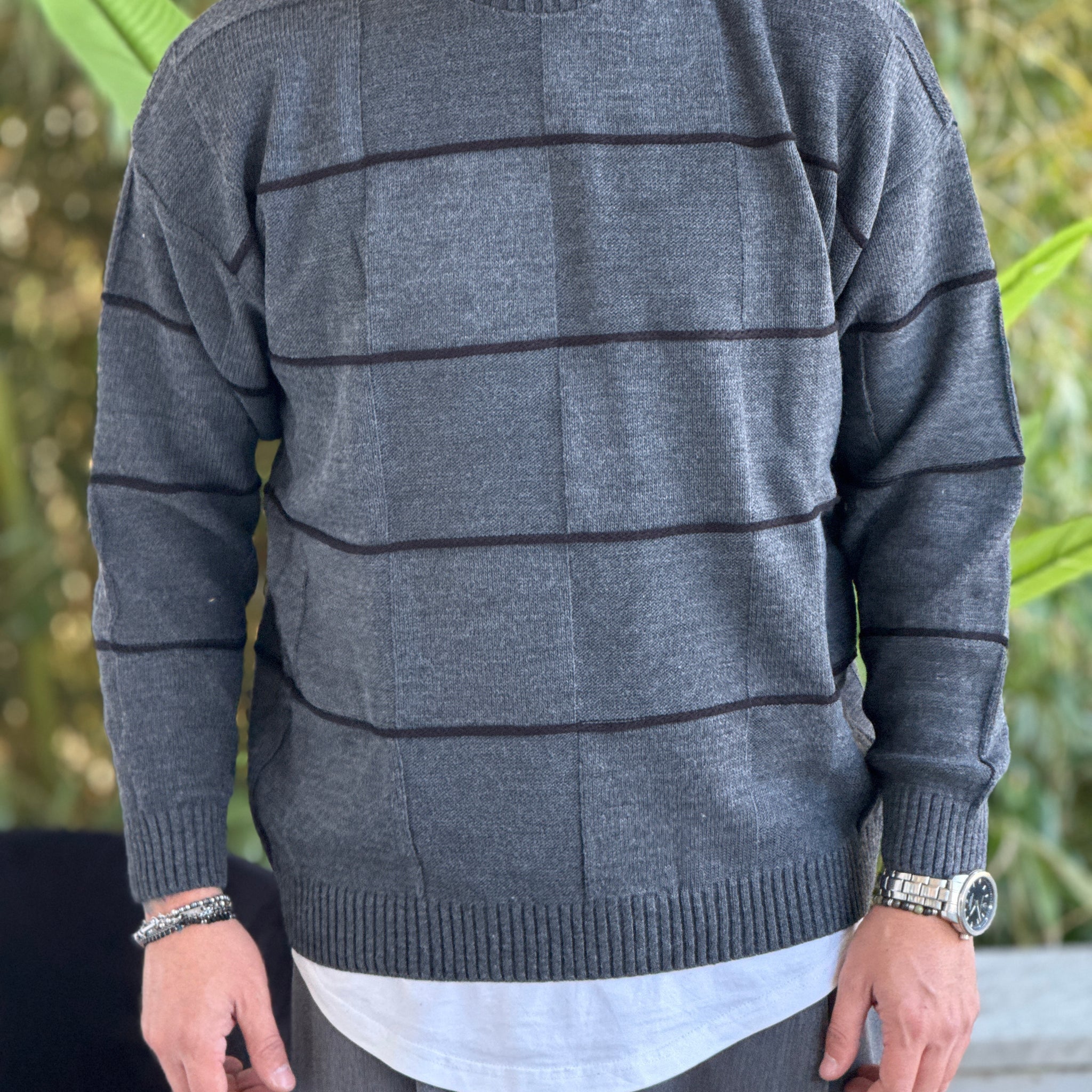 Pullover Bucarest oversize grigio new job brand