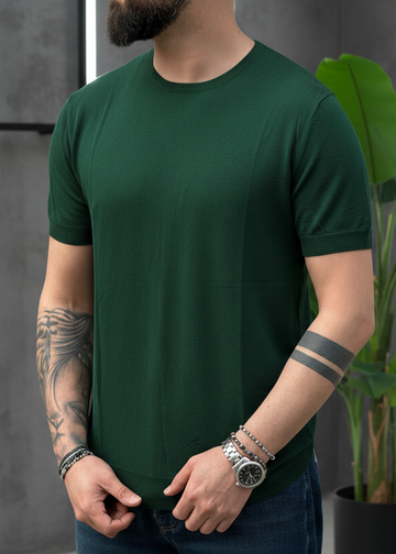 SHIRT IN FILO VERDE BOSCO NEW JOB BRAND