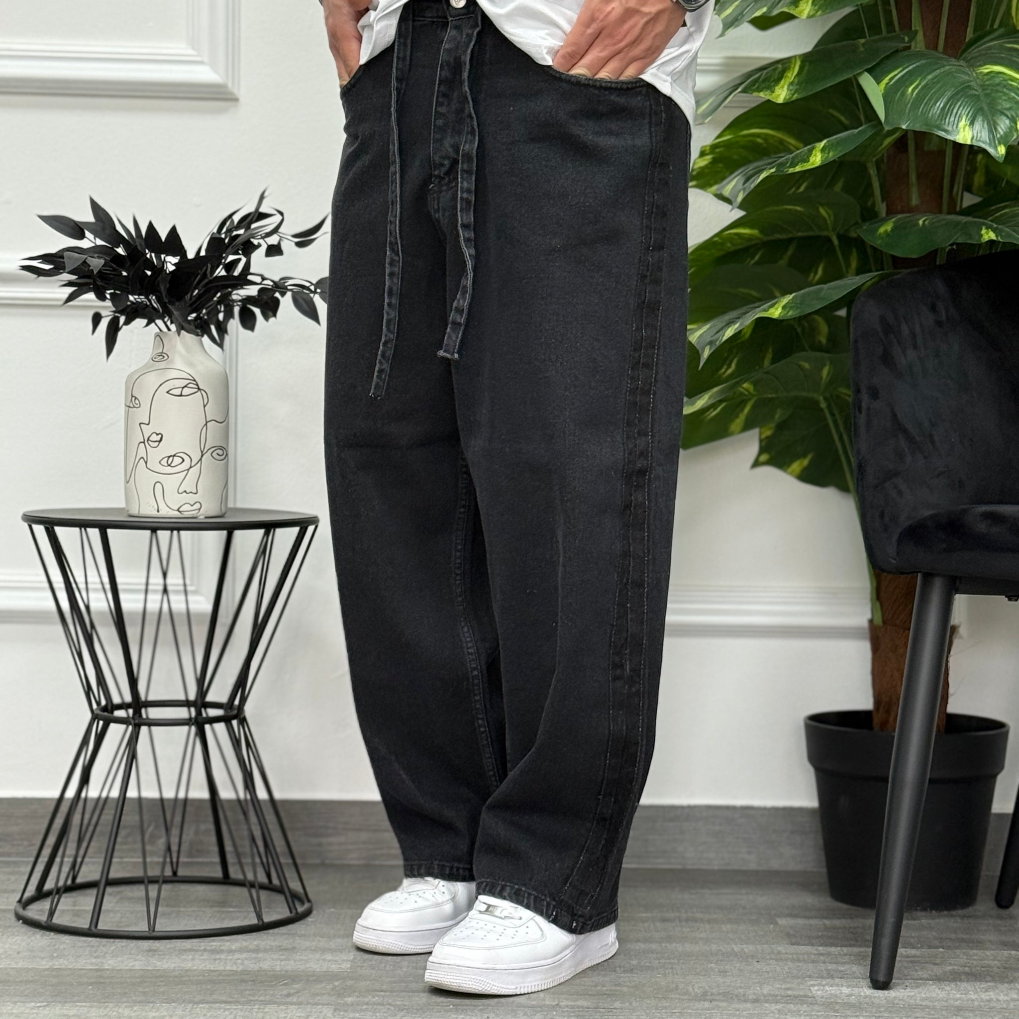 JEANS RELAX BAGGY NERO NEW JOB BRAND