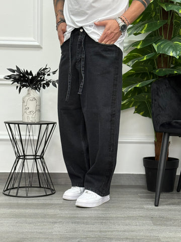 JEANS RELAX BAGGY NERO NEW JOB BRAND