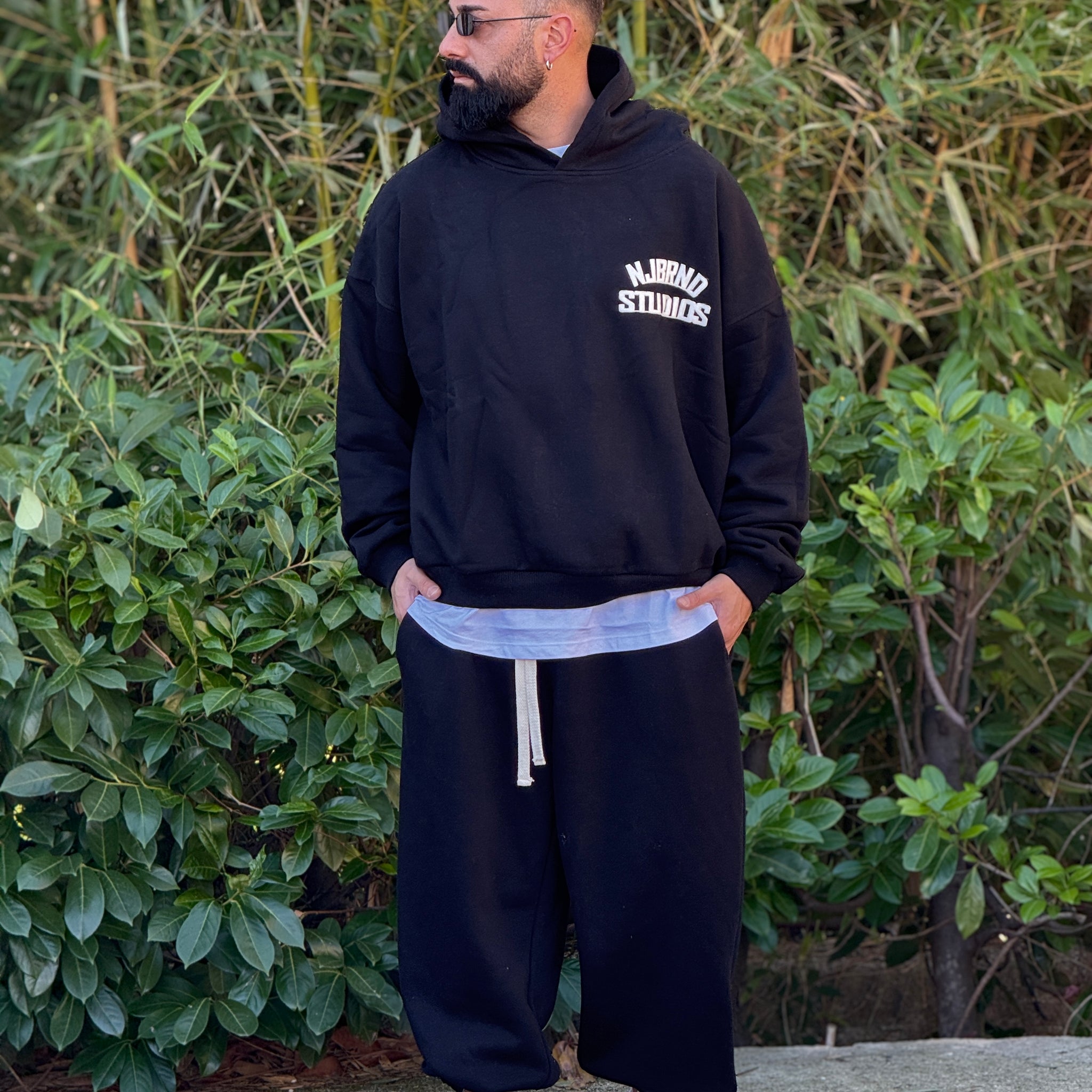 Tuta  gb28 cross/logo over nero new job brand