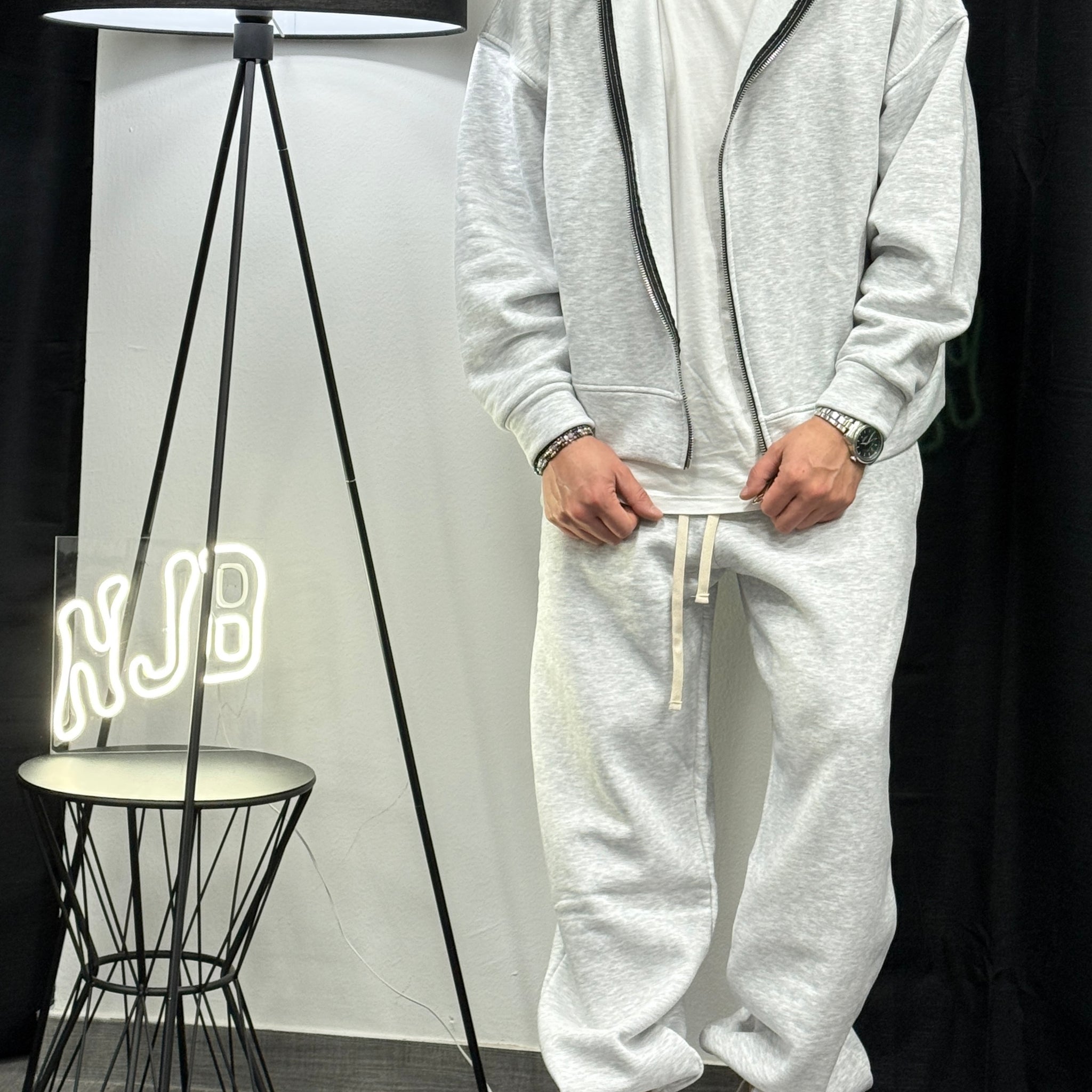 Tuta gb28 over grigio  Nike new job brand