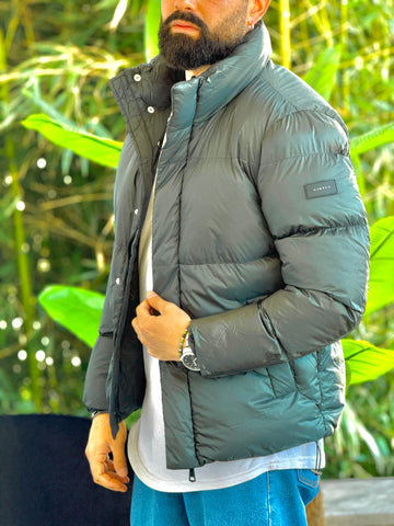 Bomber Mezzocollo verde  new job brand