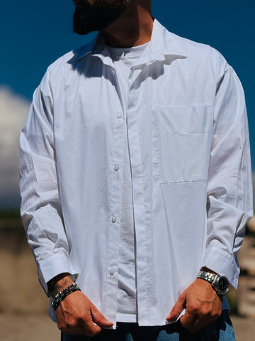 Camicia over White New Job Brand