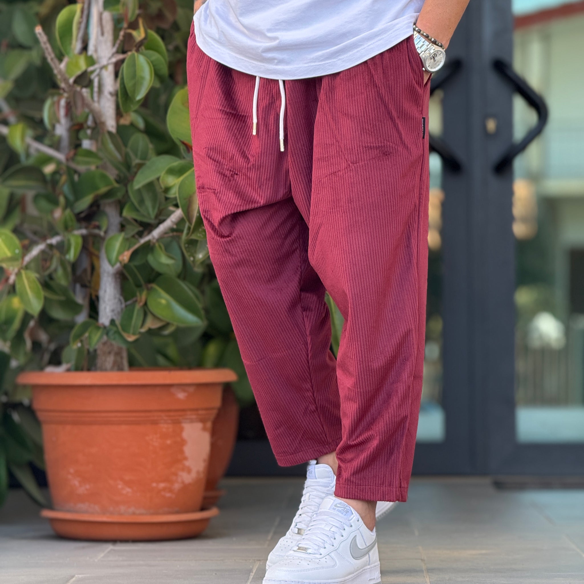 Pantalaccio  japan velvet bordeaux  new job brand