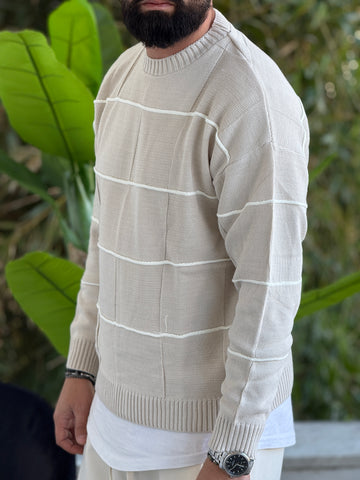 Pullover Bucarest oversize beige new job brand