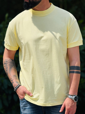 Shirt Mezzocollo ts692  giallo new job brand