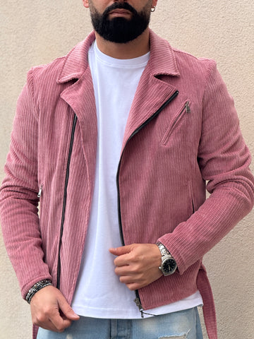 Chiodo velluto rosa  new Job Brand