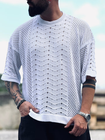 Shirt over in filo forata new job brand
