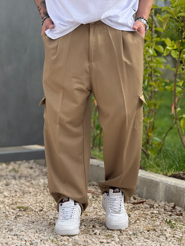 Pantalone Stromboli beige  new job brand
