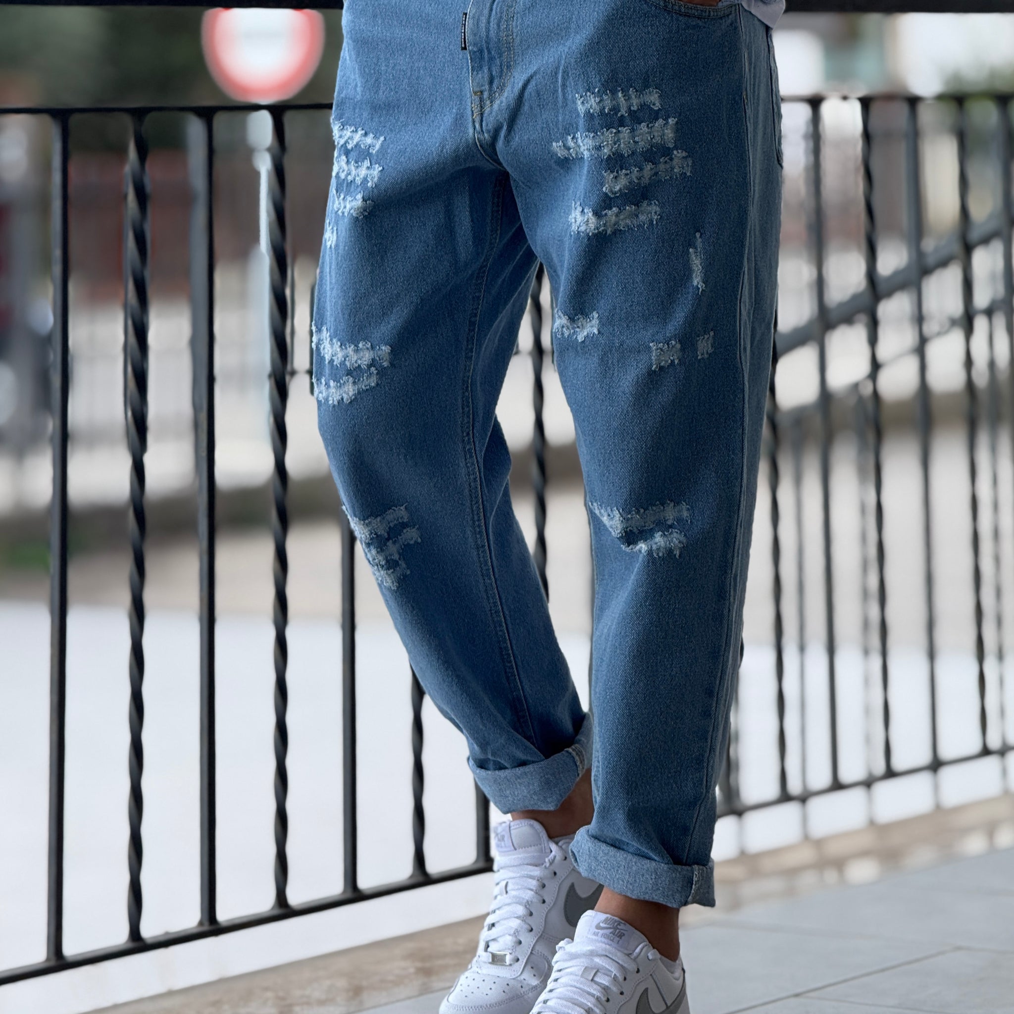 Jeans Rotture lavaggio chiaro New Job Brand