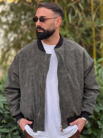 Giubbino in ecopelle marmorizzato   over new job brand