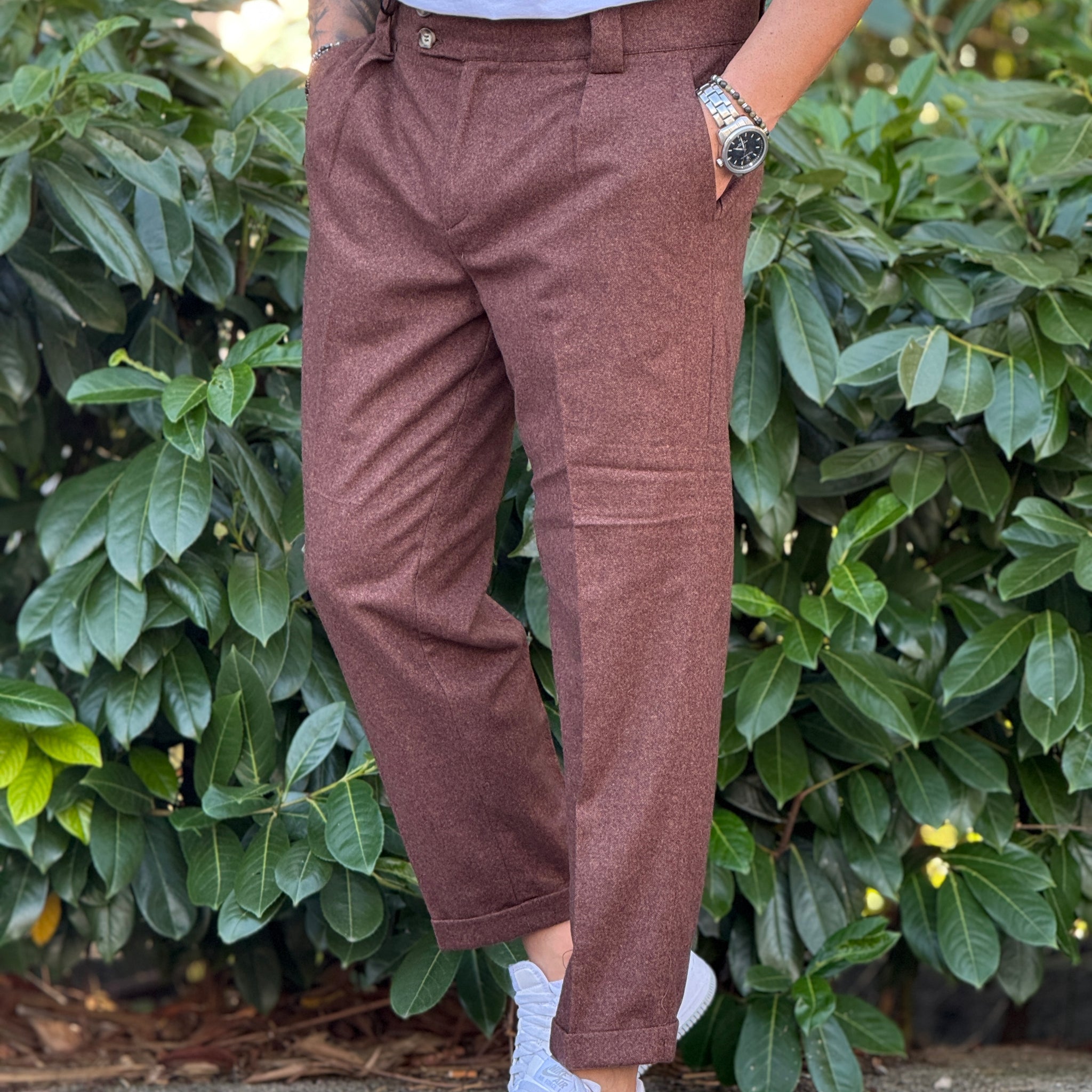 Pantalone elegante moro