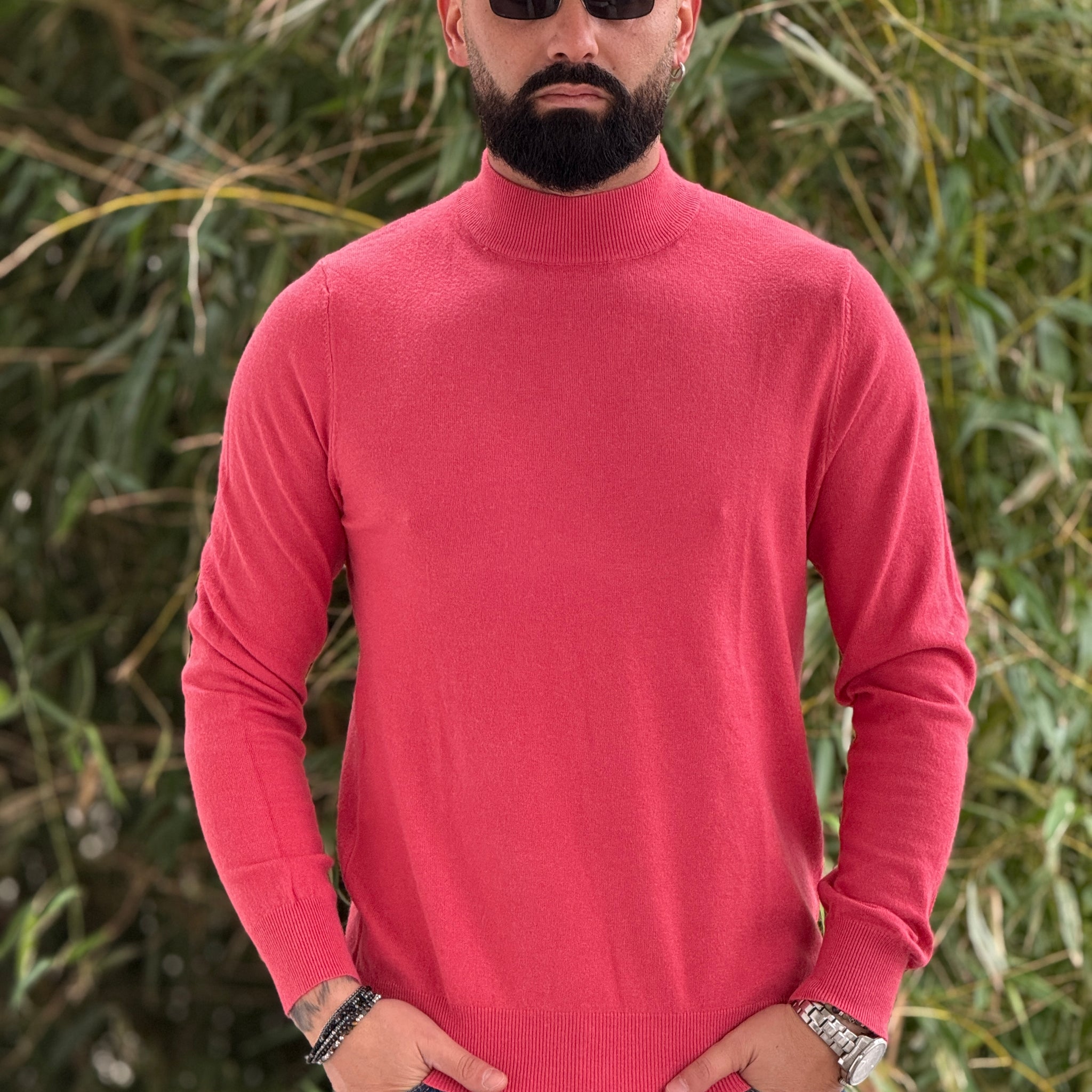 Pullover  mezzocollo pesca new job brand