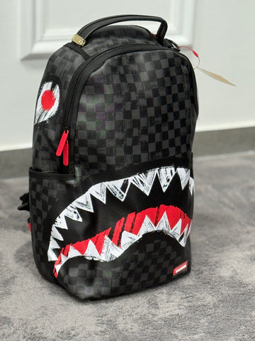 Zaino Scribble Shark Nero