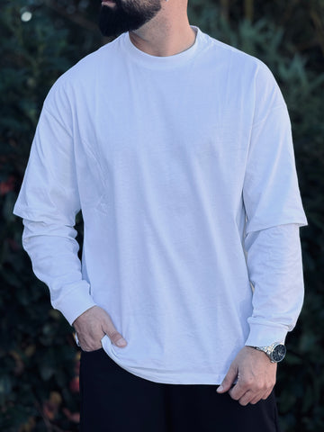 SHIRT LONGSLEEVE DOPPIA MANICA 4 COLORI NEW JOB BRAND